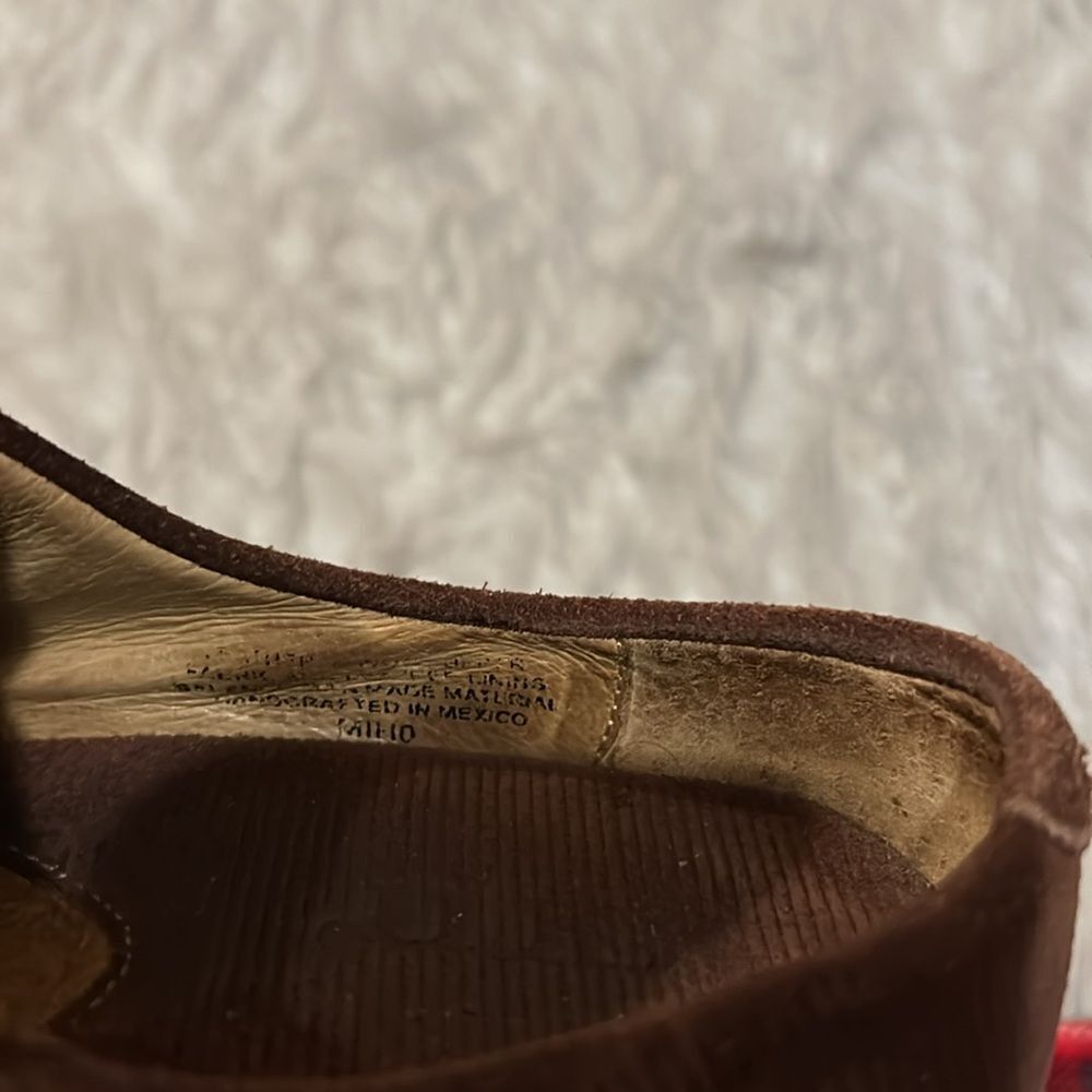 Born kimmy leather wool green, orange and yellow pattern slip‎ on clogs size 7 - Picture 10 of 10